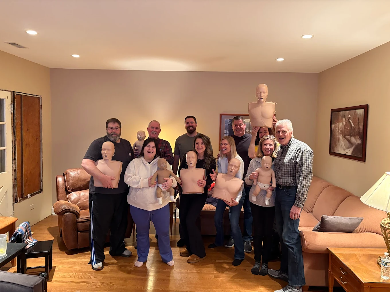 Family CPR training